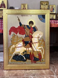 Икона «Георгий Победоносец Чудо о Змие» образец 25 Лесосибирск