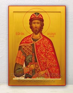 Икона «Александр Невский, великий князь» Лесосибирск