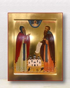 Икона «Антоний и Феодосий Печерские» Лесосибирск