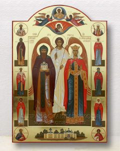 Икона «Даниил и Александра (с предстоящими)» Лесосибирск