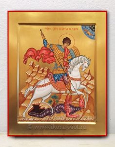 Икона «Георгий Победоносец (чудо о змие)» (образец №1) Лесосибирск