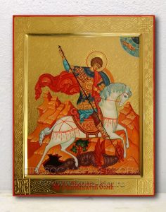 Икона «Георгий Победоносец (чудо о змие)» (образец №15) Лесосибирск