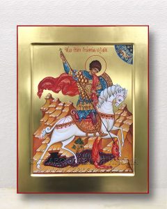 Икона «Георгий Победоносец (чудо о змие)» (образец №20) Лесосибирск