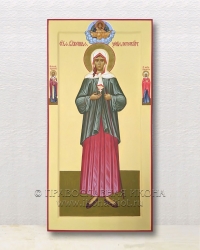 Мерная икона с предстоящими (с золочением нимба) Лесосибирск