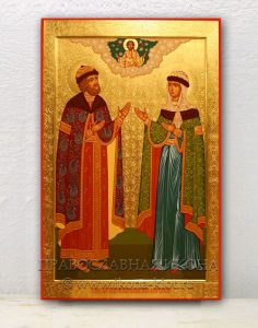 Икона «Петр и Феврония» (образец №10) Лесосибирск
