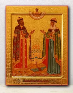 Икона «Петр и Феврония» (образец №16) Лесосибирск