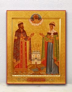Икона «Петр и Феврония» (образец №17) Лесосибирск