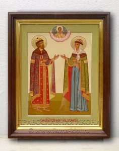 Икона «Петр и Феврония» (образец №24) Лесосибирск