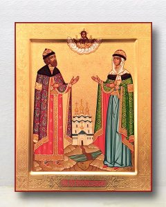 Икона «Петр и Феврония» (образец №25) Лесосибирск