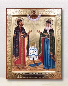 Икона «Петр и Феврония» (образец №28) Лесосибирск