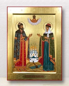 Икона «Петр и Феврония» (образец №29) Лесосибирск