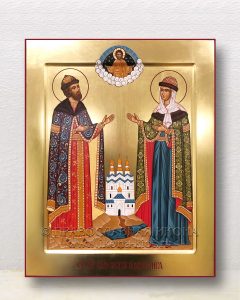 Икона «Петр и Феврония» (образец №30) Лесосибирск