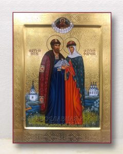 Икона «Петр и Феврония» (образец №31) Лесосибирск