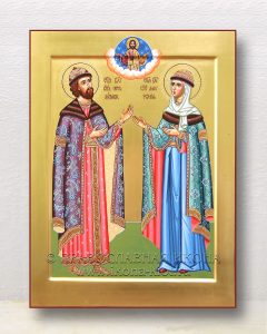 Икона «Петр и Феврония» (образец №35) Лесосибирск