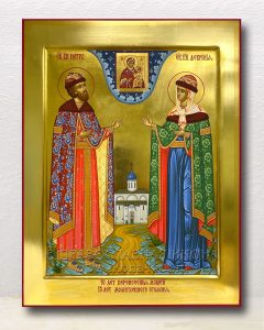 Икона «Петр и Феврония» (образец №44) Лесосибирск