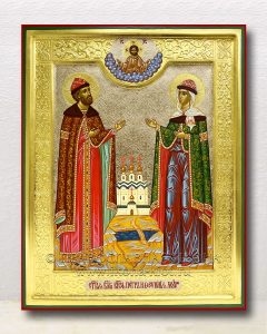 Икона «Петр и Феврония» (образец №45) Лесосибирск