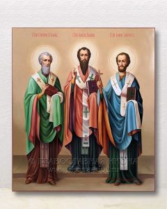 Икона «Василий Великий, Григорий Богослов и Иоанн Златоуст» Лесосибирск